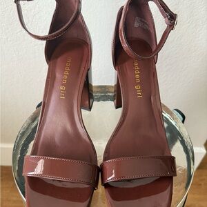 Madden Girl Women's Brown Strappy Heels